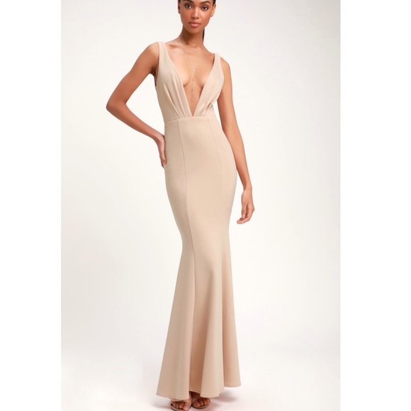 New Lulu’s Sexy Blush Cocktail Bridal Dress Small - Picture 5 of 8